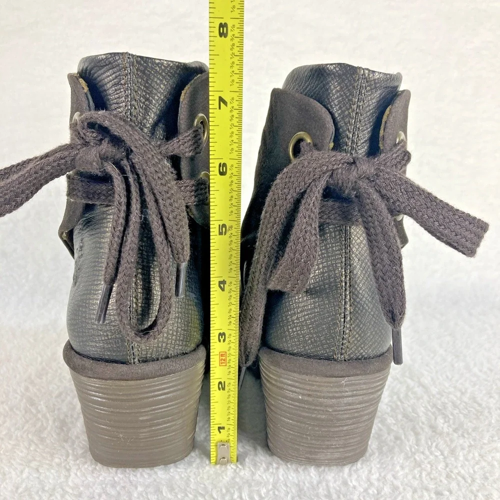 Fly London Yama Women's Suede Wedge Ankle Boots EU 37 US‎ 6.5-7  Gray Boho
